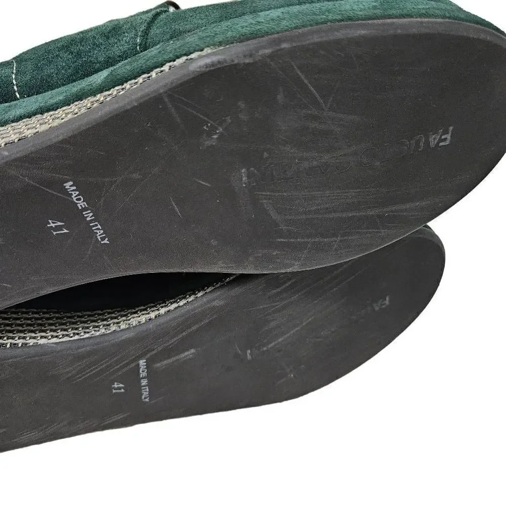 Fausto Santini green boots